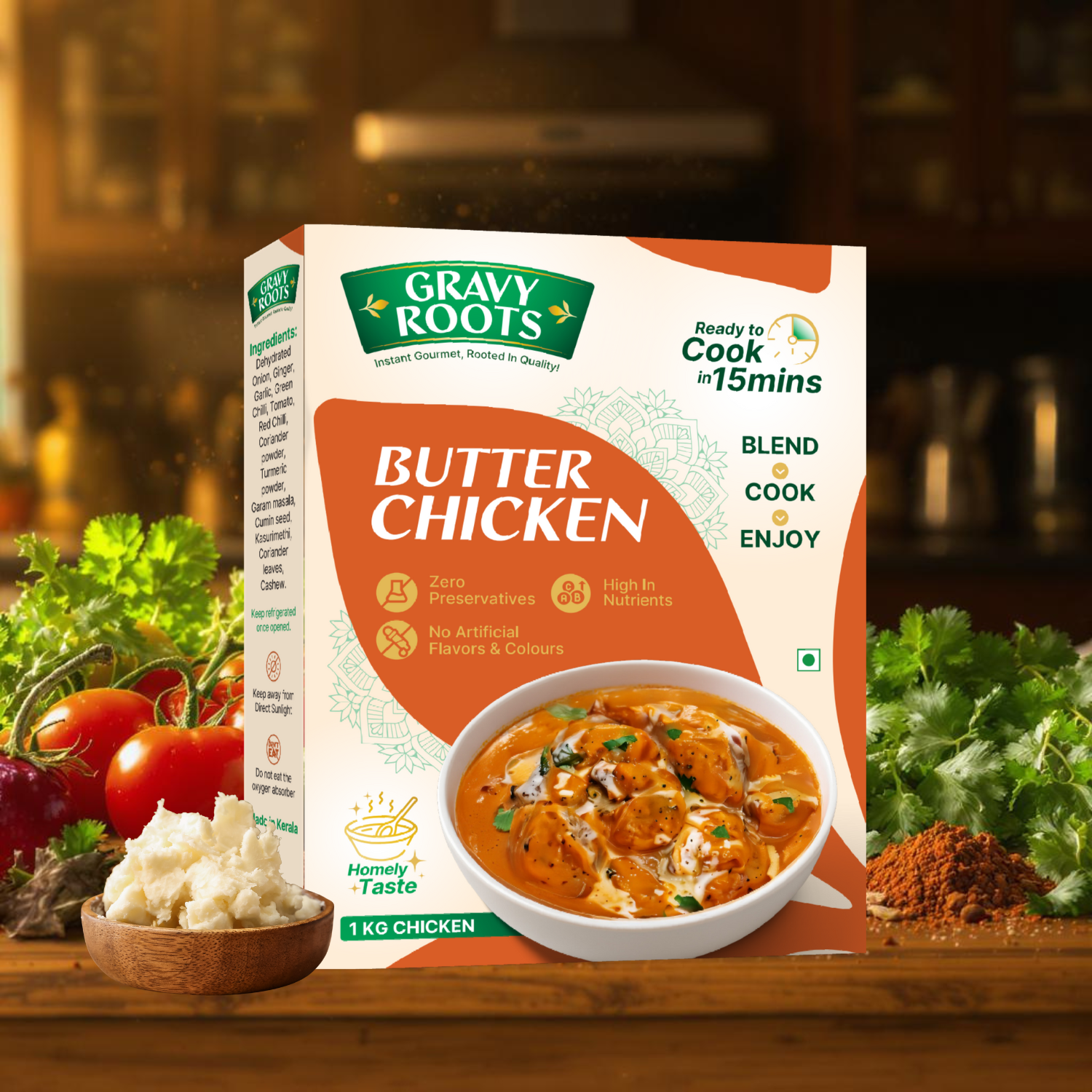 Gravy Roots Butter Chicken Masala Blend – Ready-to-Mix