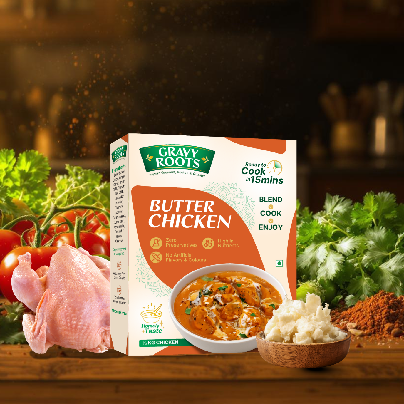 Gravy Roots Butter Chicken Masala Blend – Ready-to-Mix