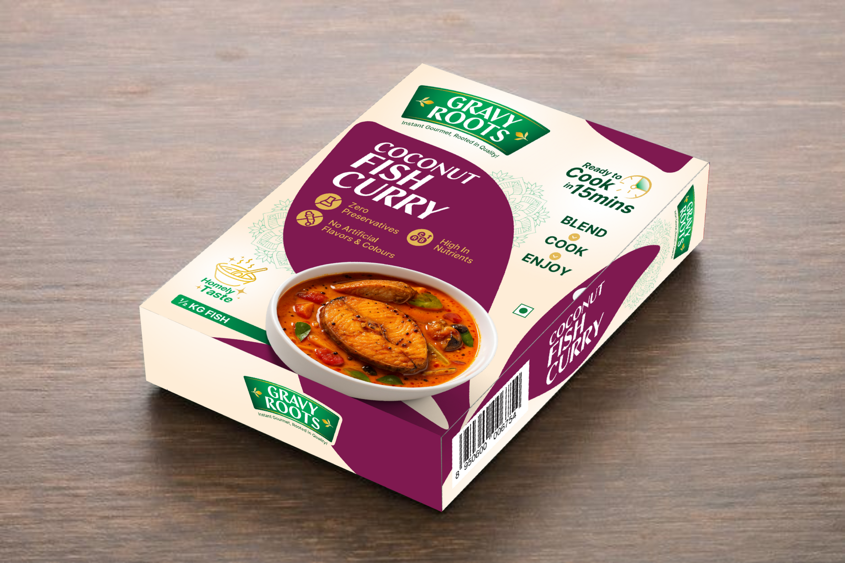 Gravy Roots Coconut fish curry Masala Blend – Ready-to-Mix.