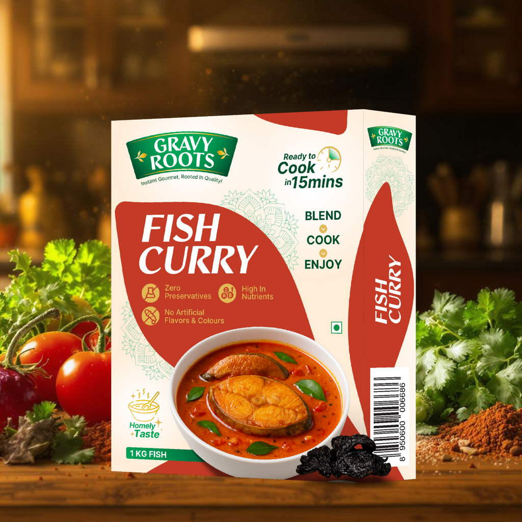 Fish Curry Masala Ready Mix – Kerala Meen Curry Gravy Roots