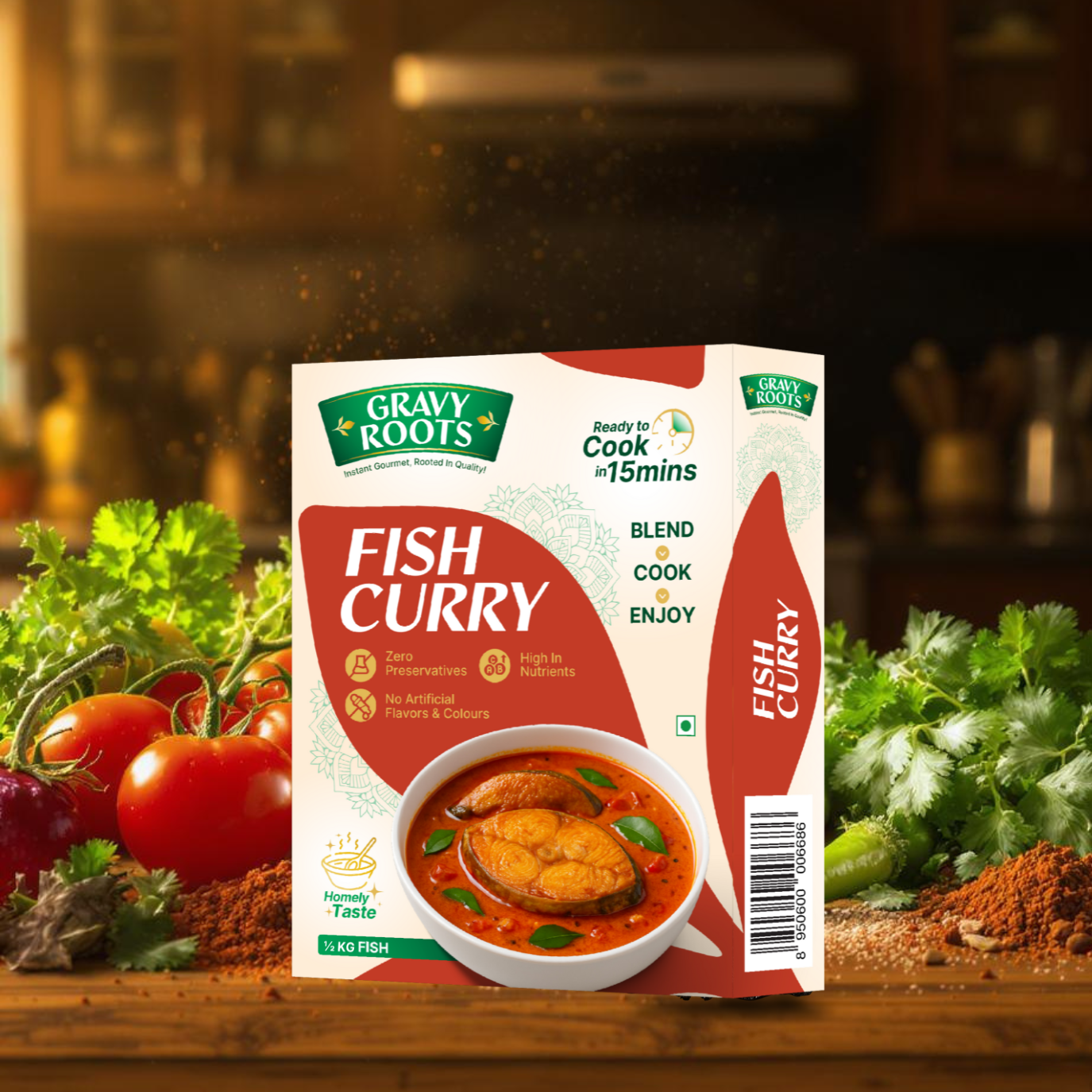 Gravy Roots Fish Curry Masala Blend – Ready-to-Mix