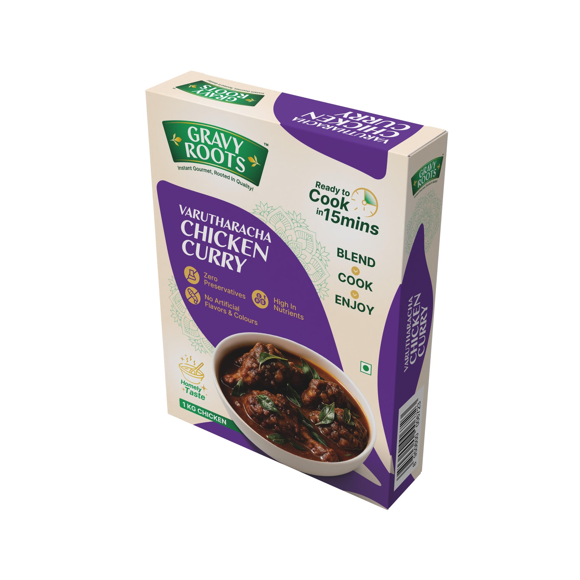 Gravy Roots Varutharacha Chicken Curry Masala Blend – Ready-to-Mix