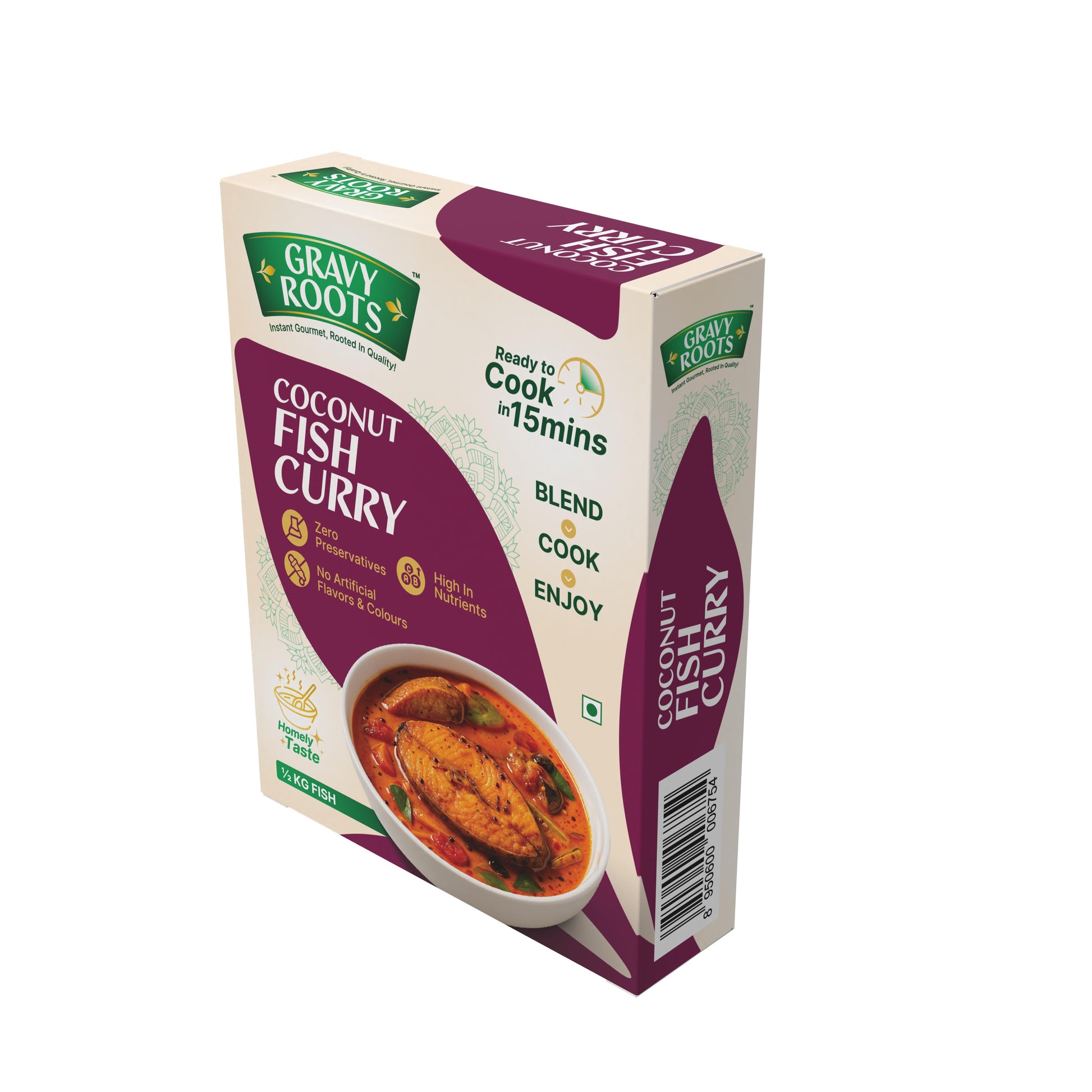 Gravy Roots Coconut fish curry Masala Blend – Ready-to-Mix.